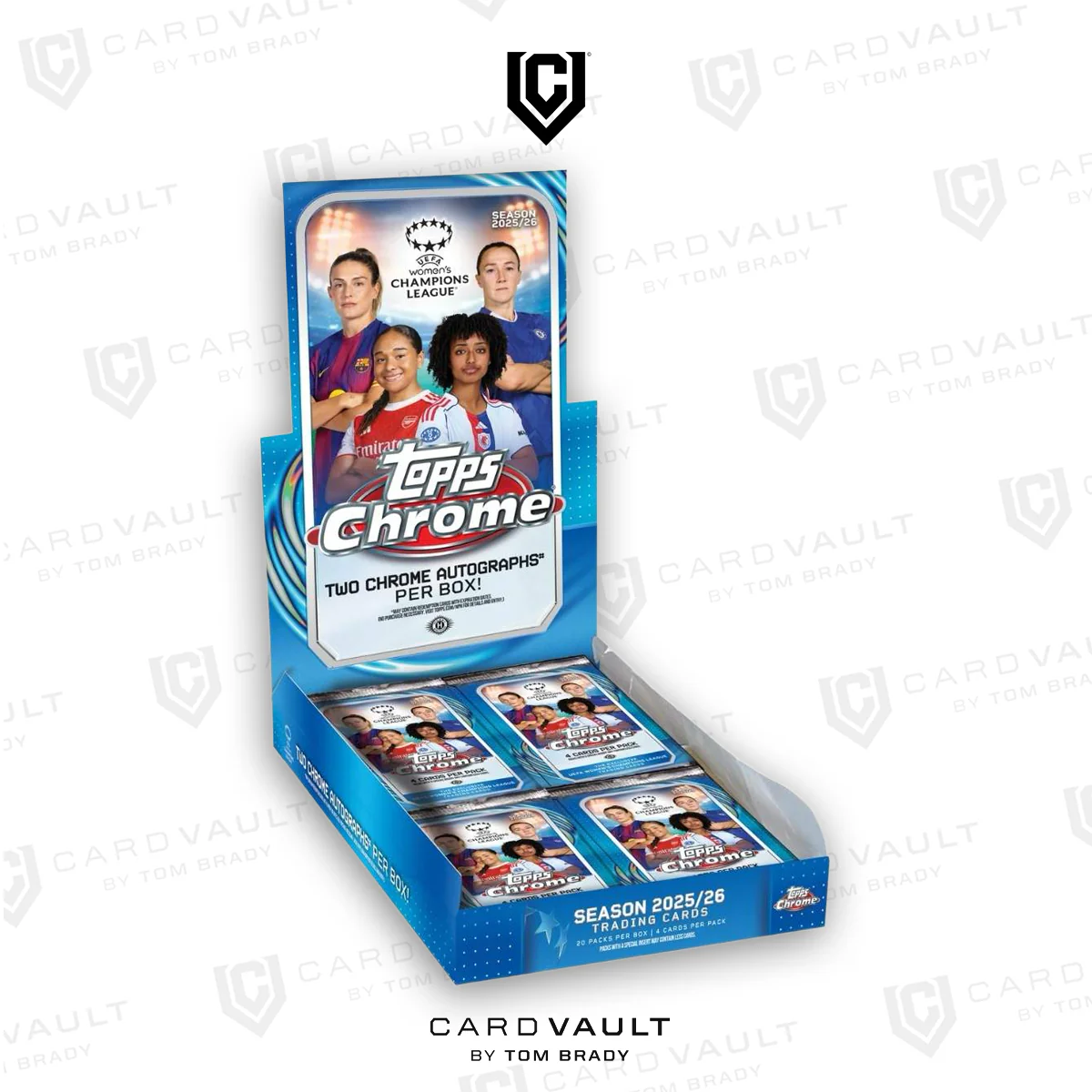 2025-26 Topps Chrome UEFA Women's Champions League Hobby Pack