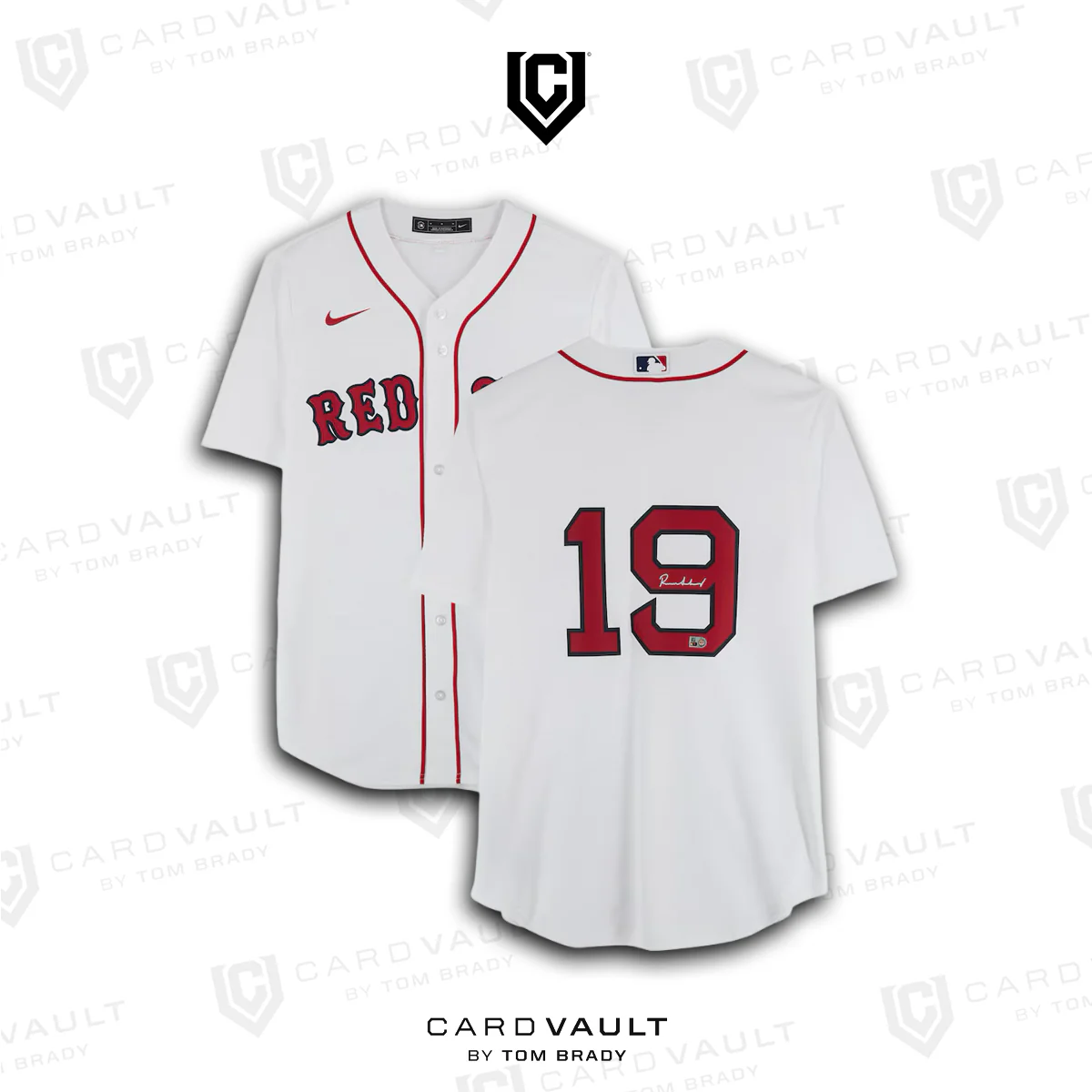Roman Anthony Autographed Fanatics Authentic White Nike Replica Jersey